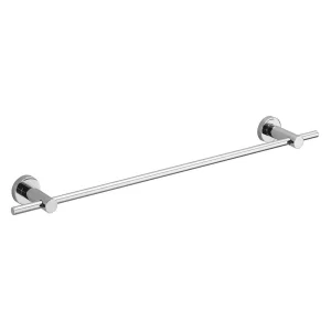 Porta salviette cm 30,5 con supporti regolabili in ottone cromato lucido collezione Plus di Colombo Design