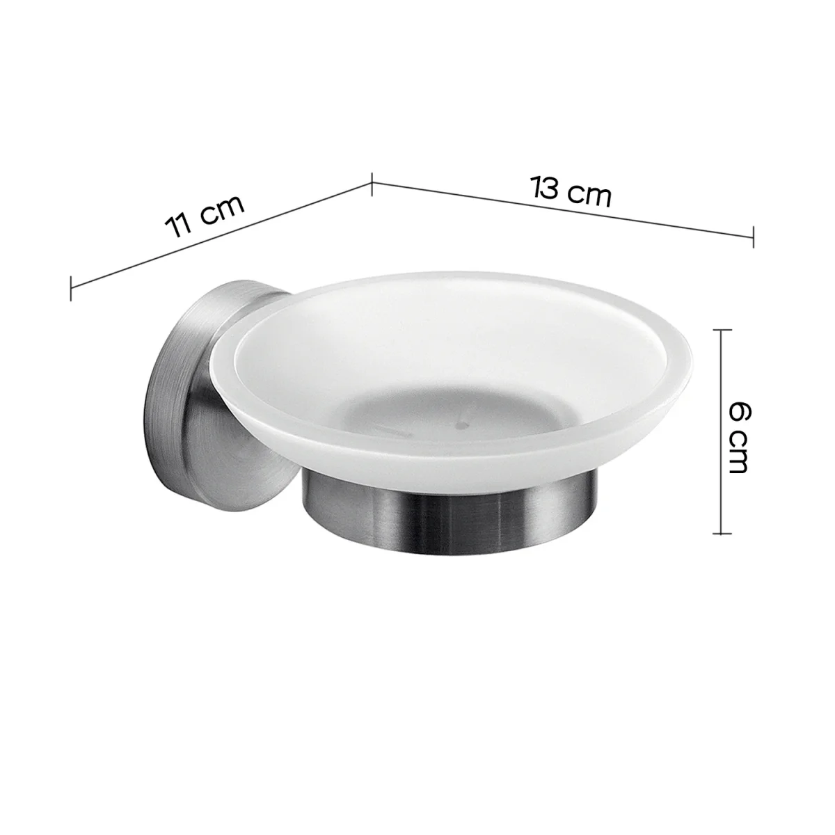 Portasapone in Acciaio Inox AISI 304 Gedy serie Project - Spazzolato - immagine 4